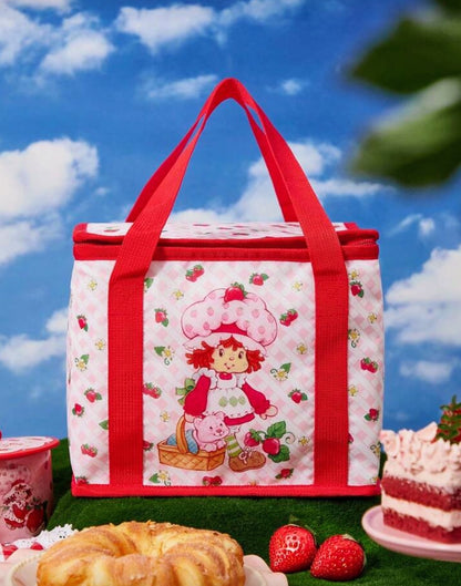 Cooler Bag – Strawberry Shortcake (Red & White) 🍓