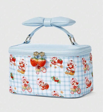Strawberry Shortcake Blue Makeup Bag