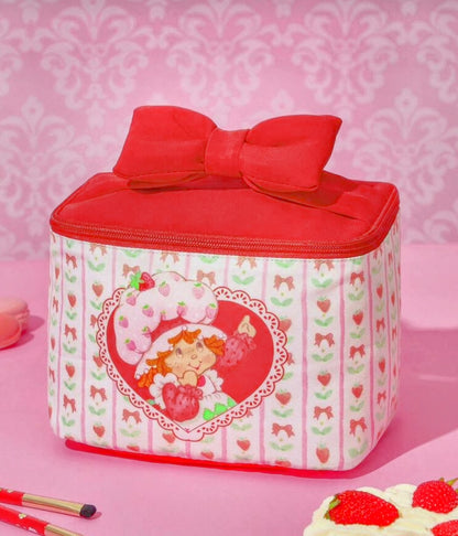 Strawberry Shortcake Bow Decor Beauty Bag