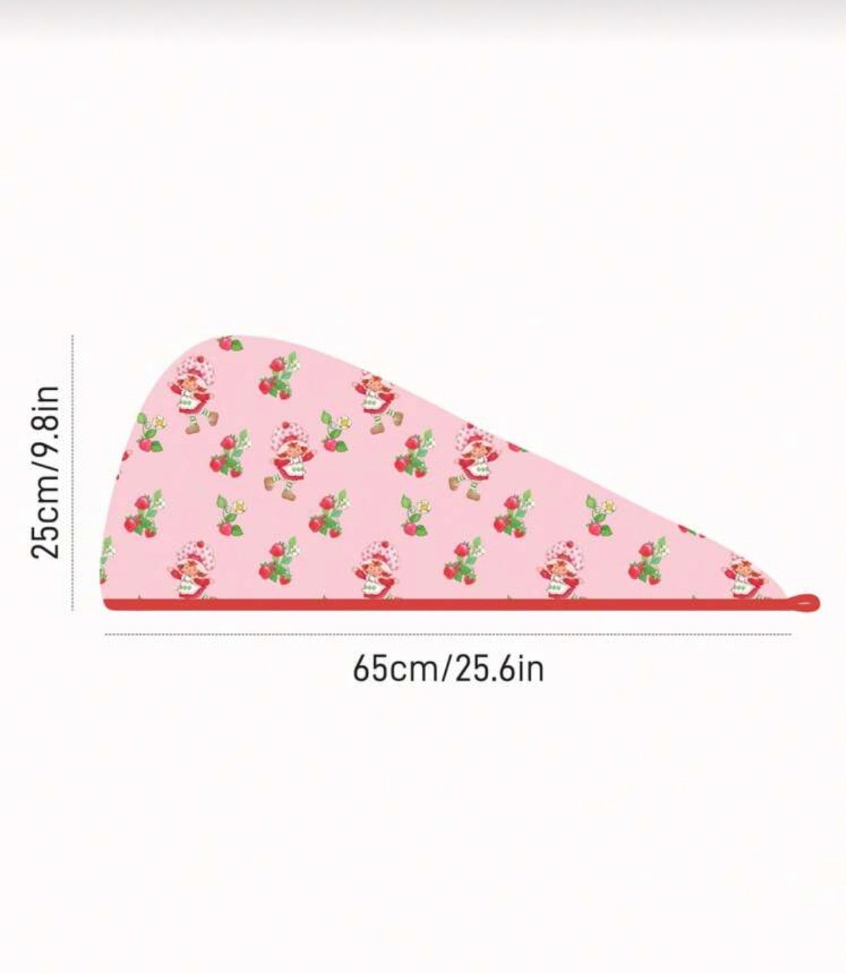Strawberry Shortcake Head Towel Wrap