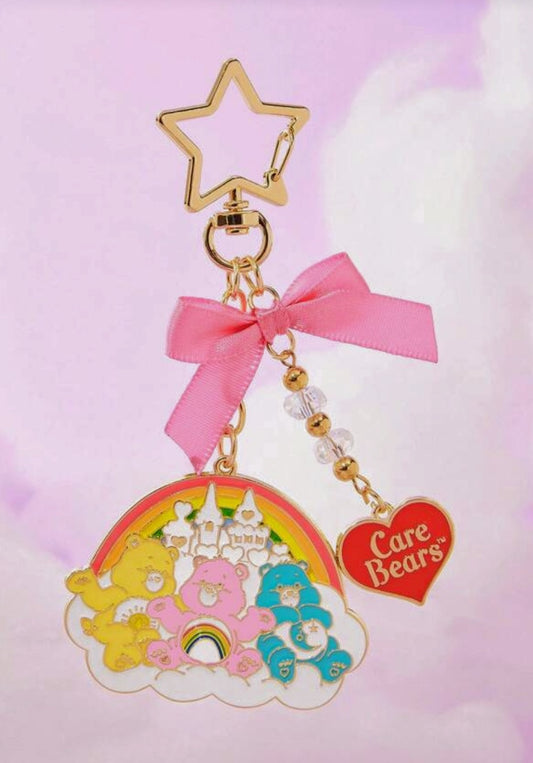 Care Bears Bag Charm – Rainbow & Care Bear Castle
