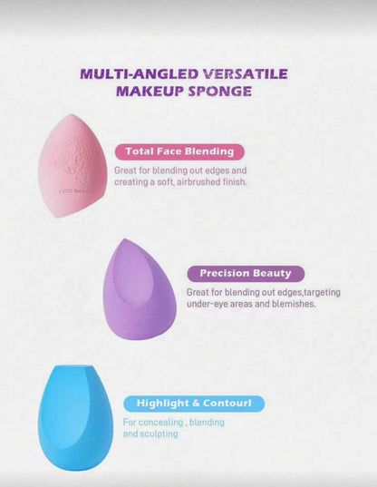 My Little Pony 3-Piece Makeup Blender Sponge Set