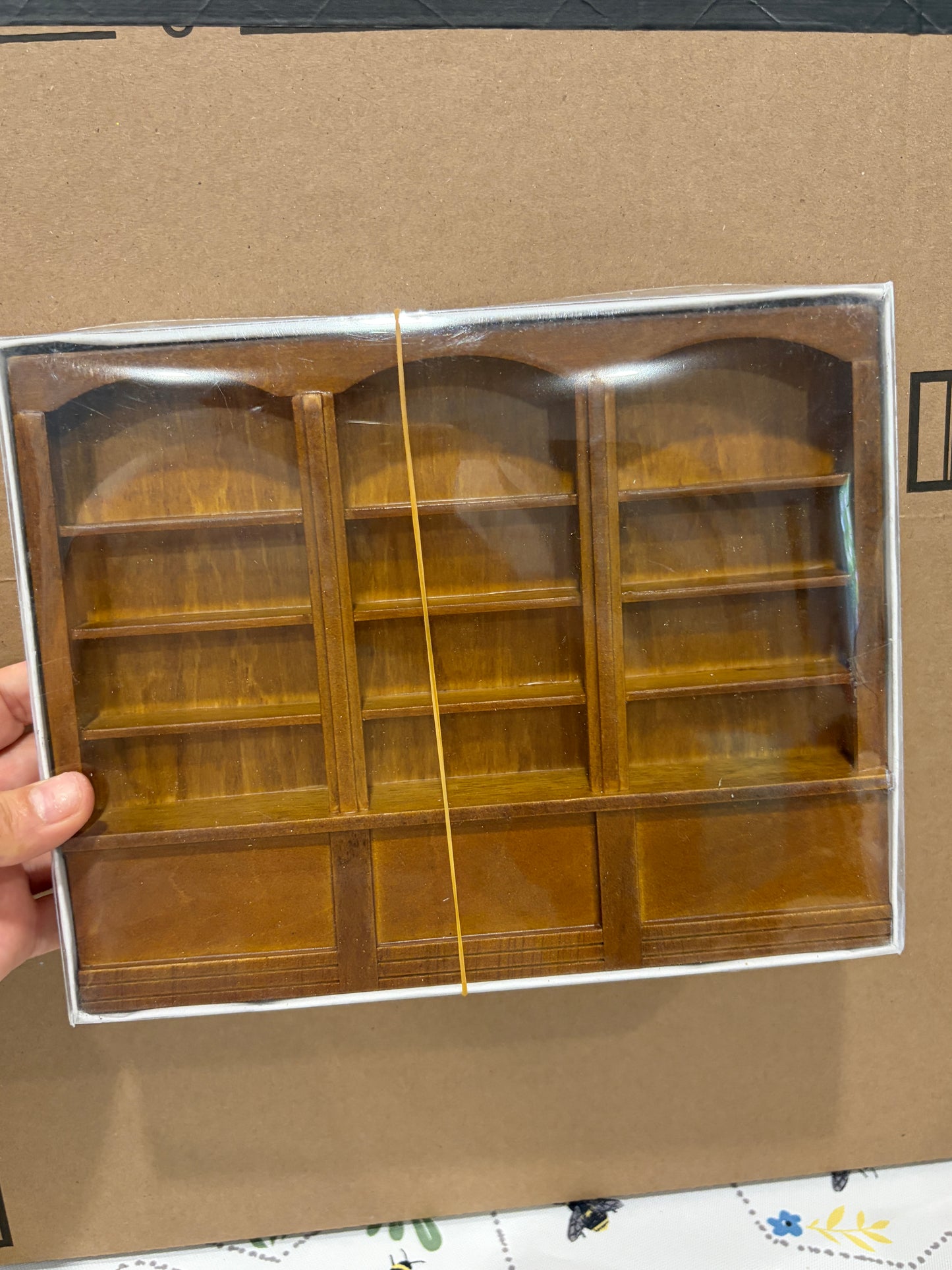 1:12 Scale Miniature Wall Display Shelving Unit