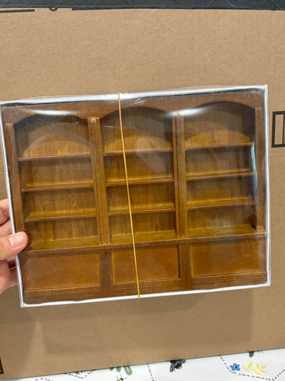 1:12 Scale Miniature Wall Display Shelving Unit
