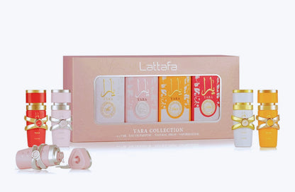 Lattafa Yara Miniature Discovery Perfume Gift Set – 4 × 5 mL EDP