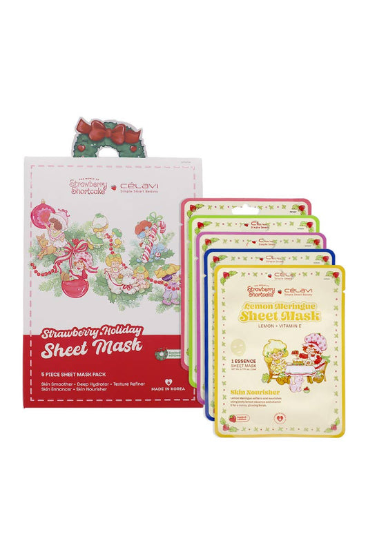 PINEAPPLE Beauty - Celavi SS70213H Strawberry Shortcake Holiday Sheet Mask - 1