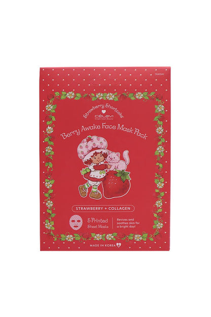 Strawberry Shortcake  - Strawberry + Collagen Sheet Mask - 5 pcs Set