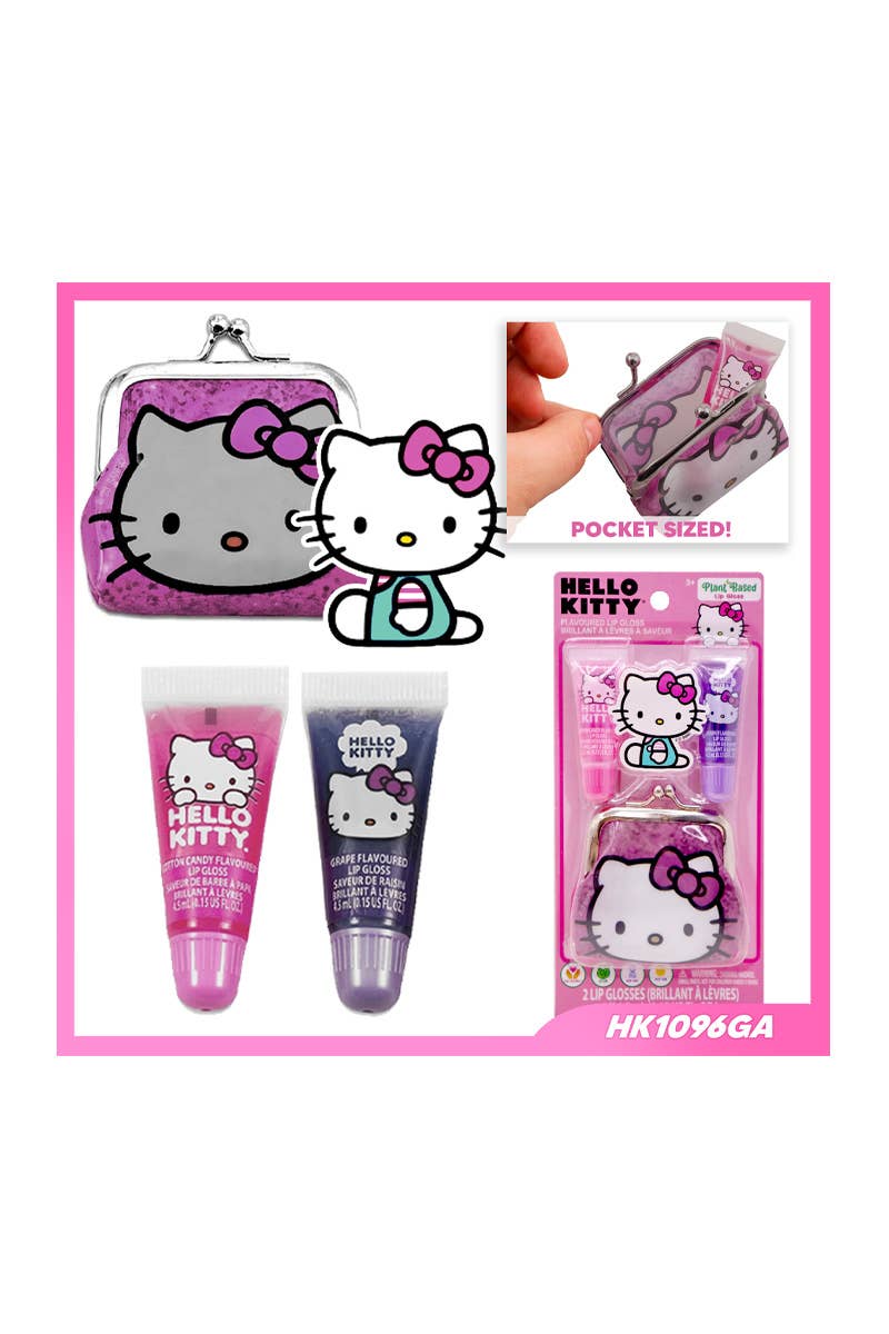 Hello Kitty 2pc Lip Gloss & Coin Purse