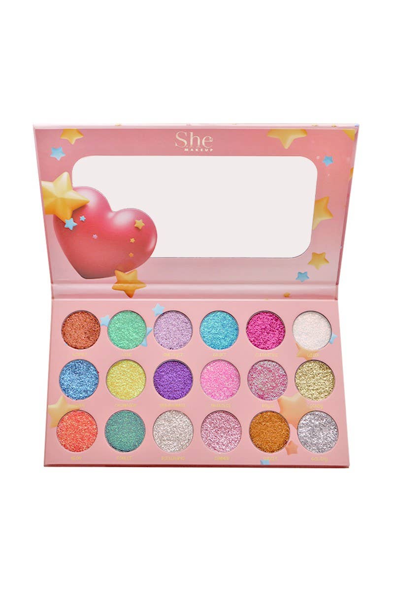 Burst of Love Pressed Glitter Palette
