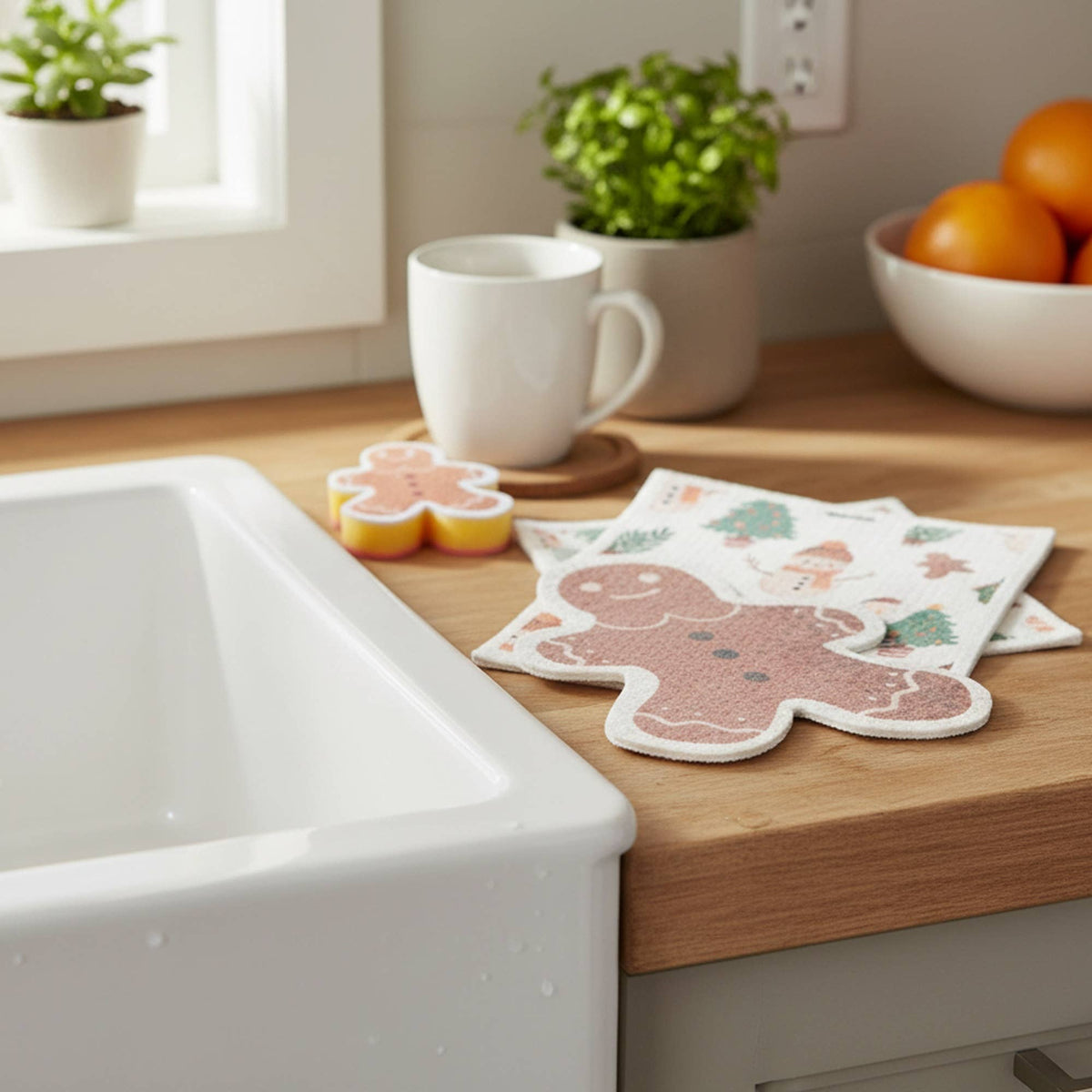 3PC CLEANING SET (DISH CLOTH & SPONGE)