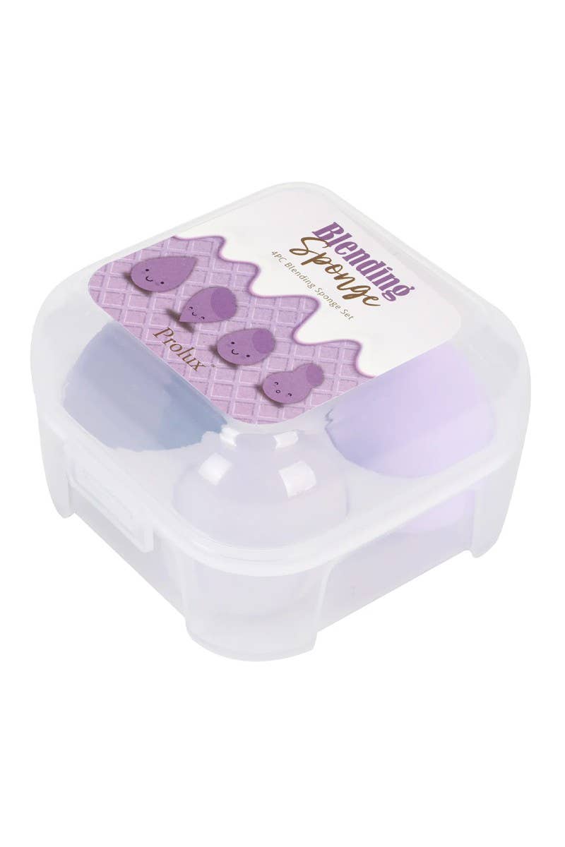 Prolux K-859 Purple 4pc Blending Sponge Set