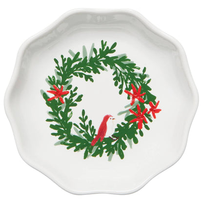 Wreaths Shaped Christmas Trinket Trays