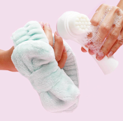 Goal to Glow - Dual Action Facial Brush & Headband Set