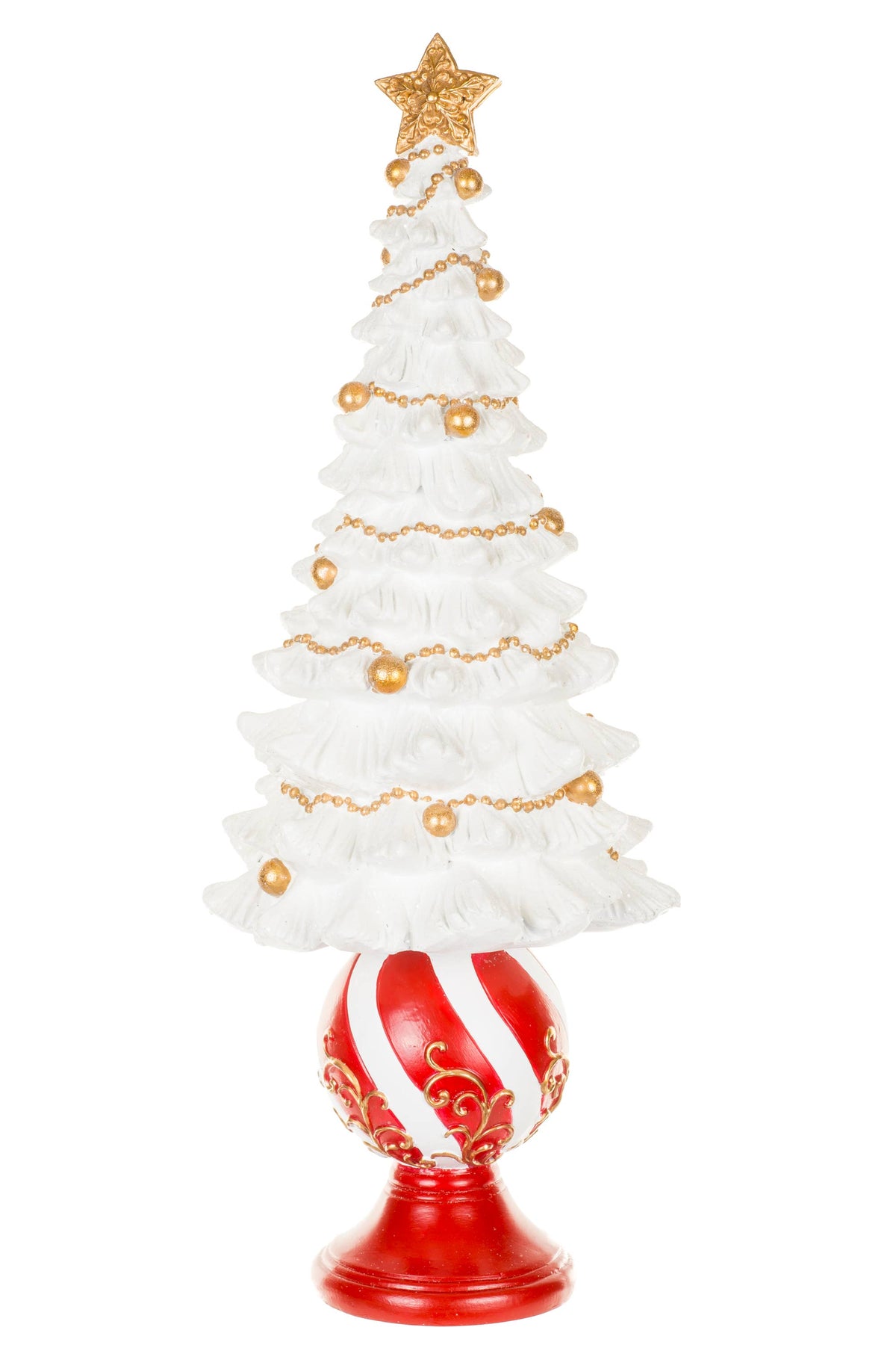 17" White Christmas Tree Accent