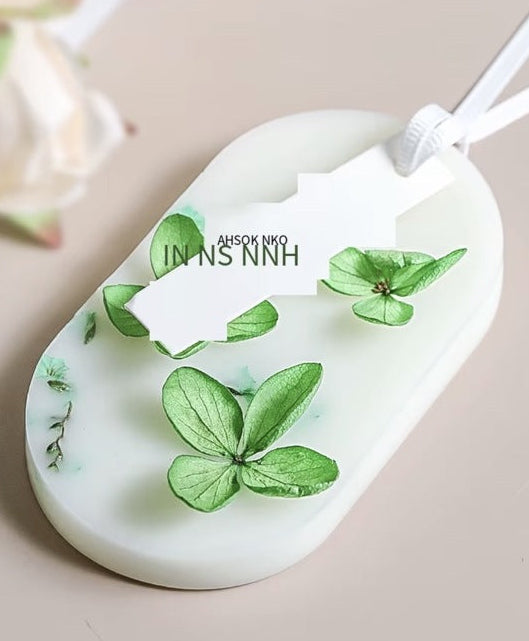 Botanical scented wax air freshener – Gardenia – Dark Green