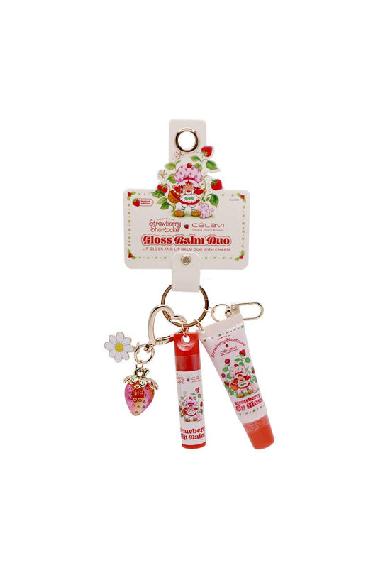 PINEAPPLE Beauty - Celavi SS60095 Strawberry Gloss Balm Duo w/ Charms - 6pcs