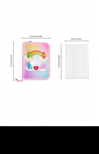 Care Bears binder dimensions and inner page size