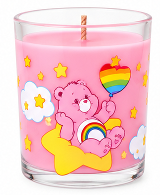 Care Bears Cheer Bear pink scented candle front
