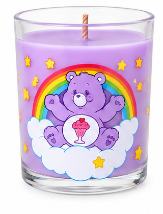 Care Bears Share Bear purple scented candle front