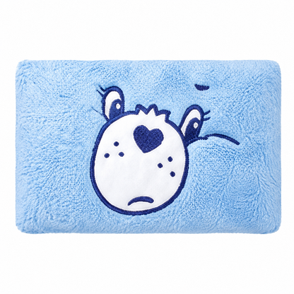 Care Bears dry hair cap embroidery detail on white