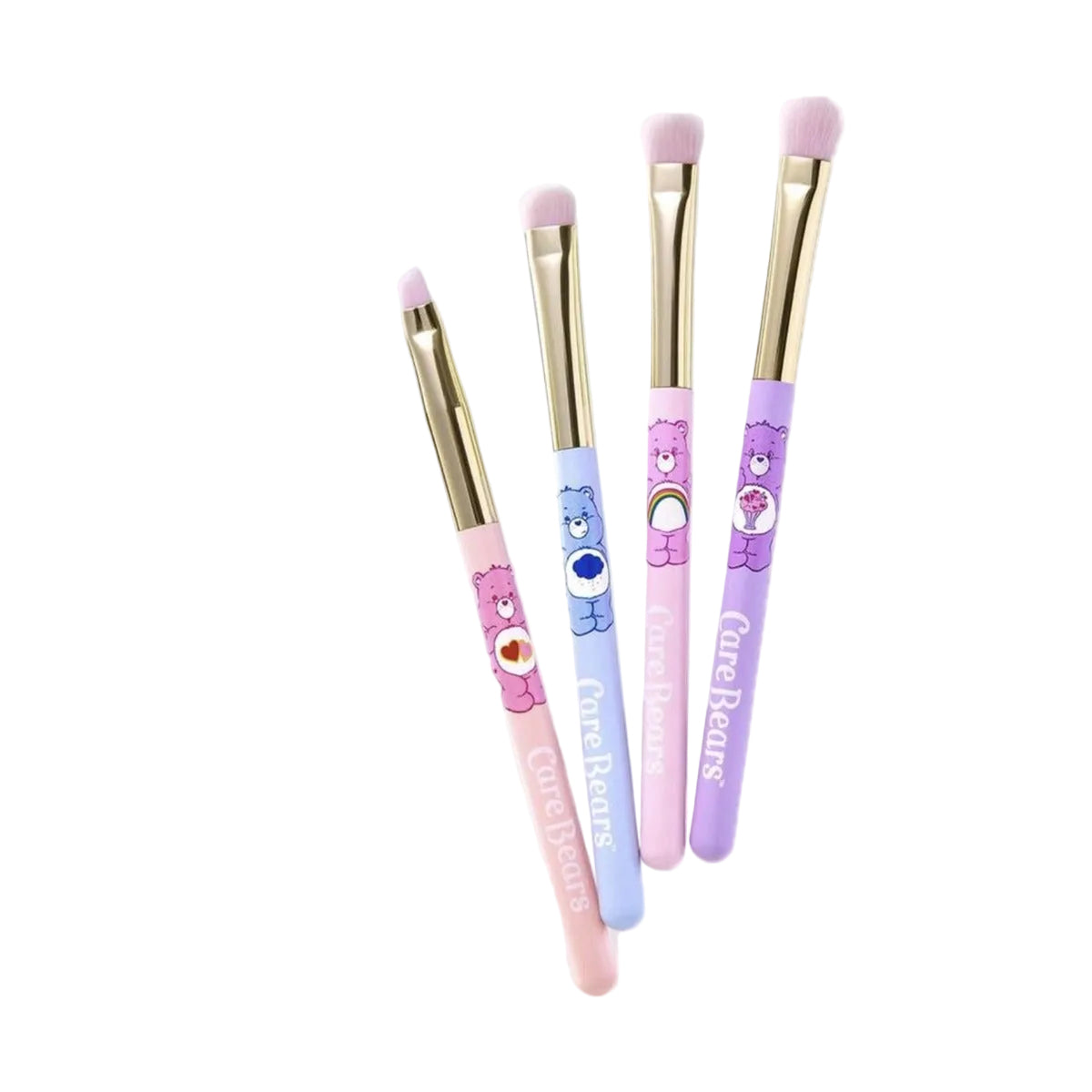 Care Bears eyeshadow brush set on white background