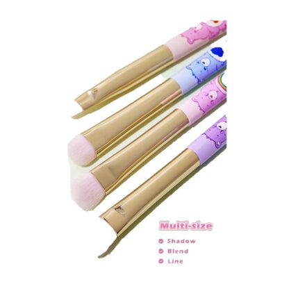 Care Bears eyeshadow brush bristles on white background