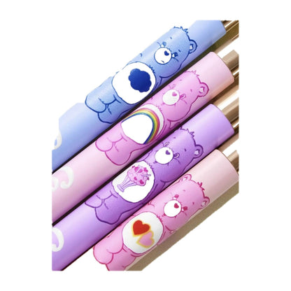 Care Bears eyeshadow brush set details on white background