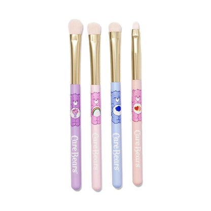 Care Bears four-piece eyeshadow brush set on white background
