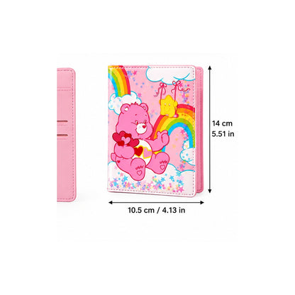 Care Bears pink star passport holder dimensions