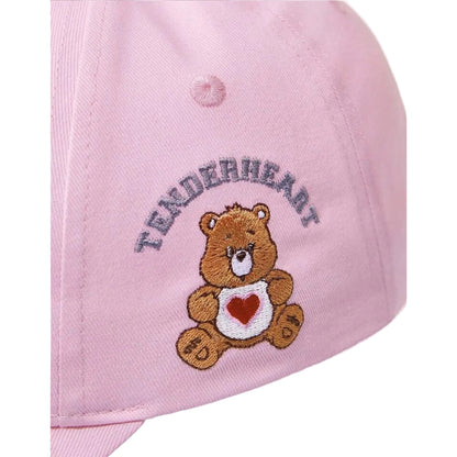 Care Bears pink adjustable baseball cap Tenderheart Bear embroidery detail