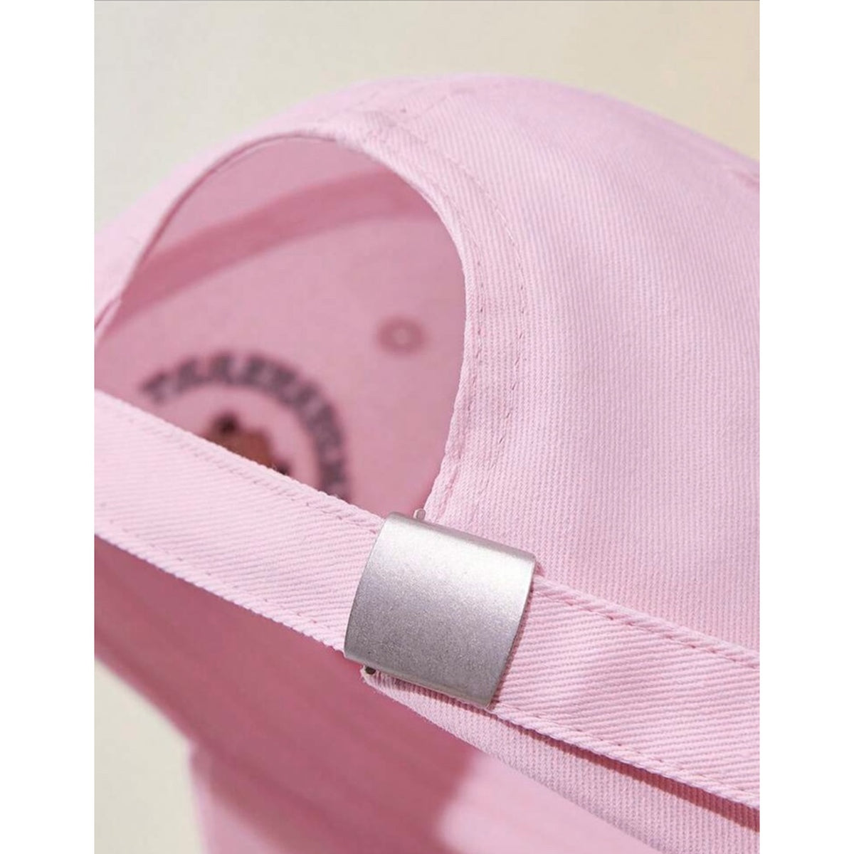 Care Bears pink adjustable baseball cap rear metal adjuster detail
