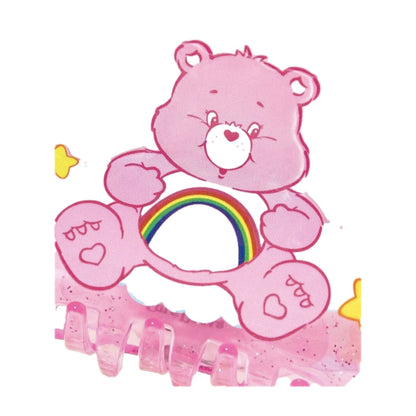 Care Bears pink hair claw Cheer Bear detail
