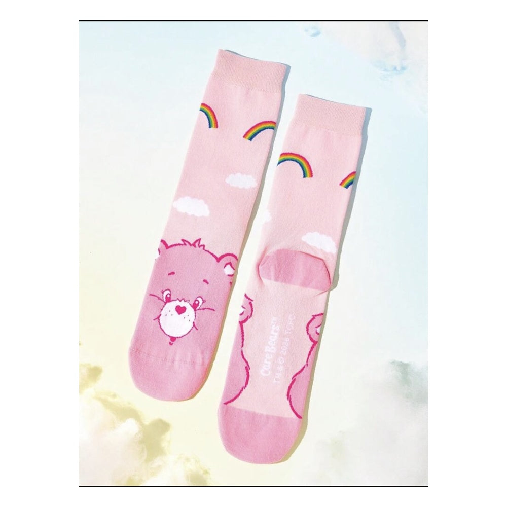 Pink Care Bears socks