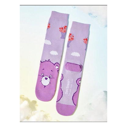 Purple Care Bears socks