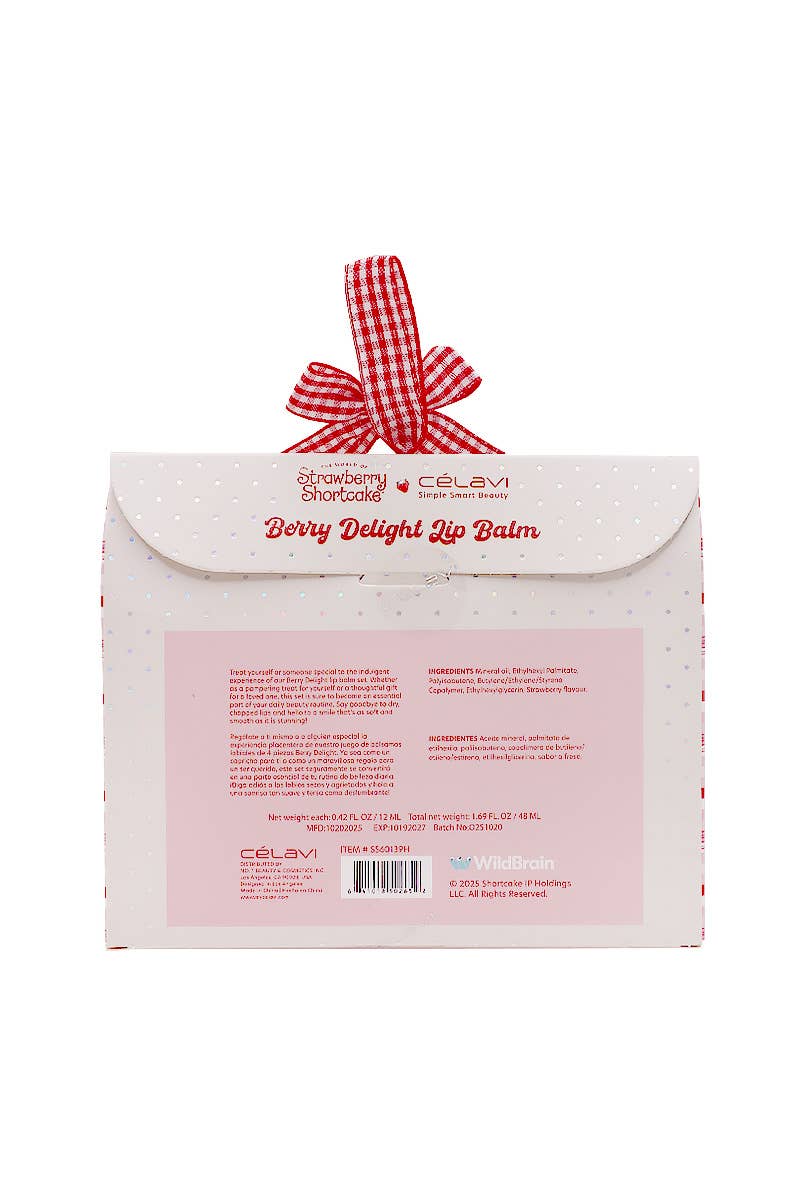 Strawberry Shortcake Berry Lip Balm - 4pcs Gift Set