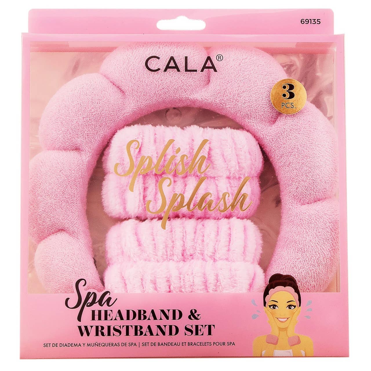 Spa Bubble Puffy Headband and Wristband Set