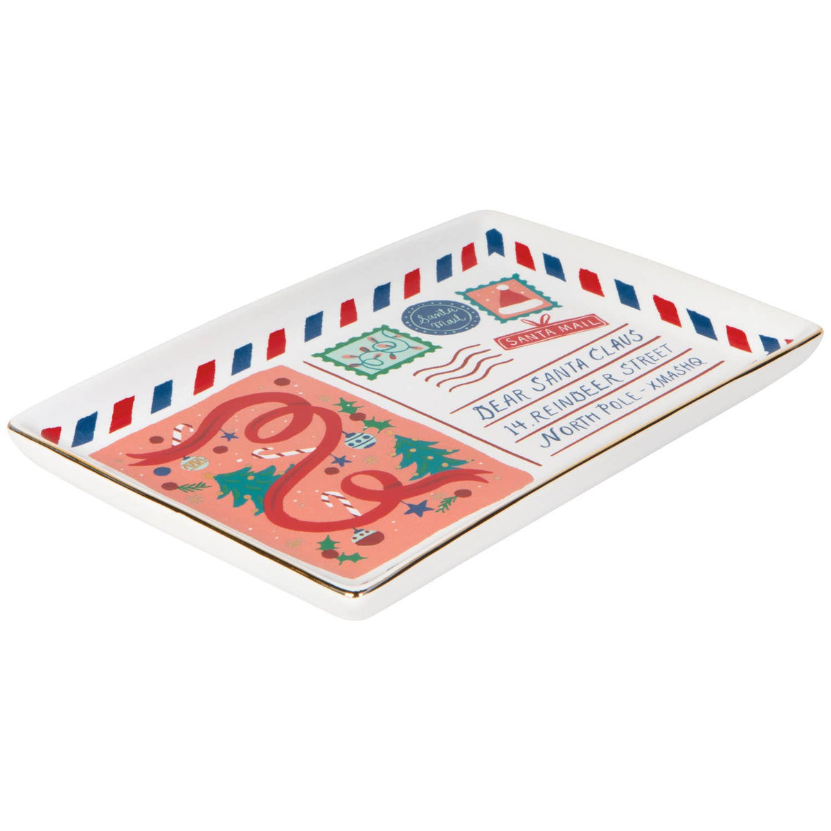 Jubilee Santa Mail Christmas Dish