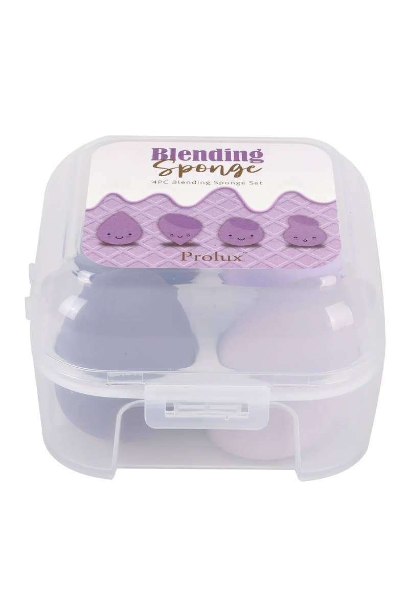 Prolux K-859 Purple 4pc Blending Sponge Set