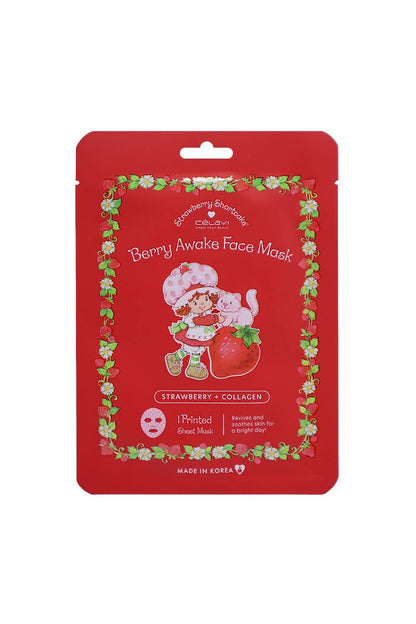 Strawberry Shortcake  - Strawberry + Collagen Sheet Mask - 5 pcs Set