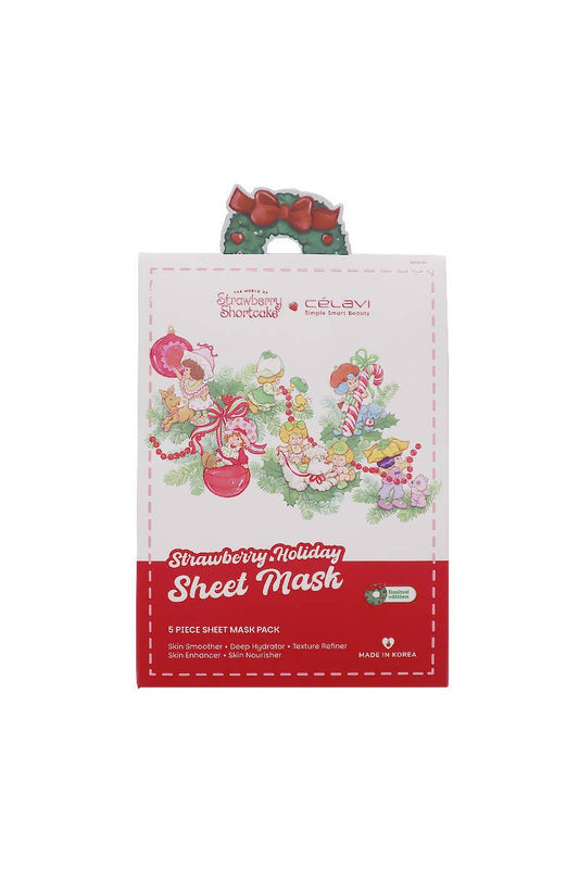 PINEAPPLE Beauty - Celavi SS70213H Strawberry Shortcake Holiday Sheet Mask - 1