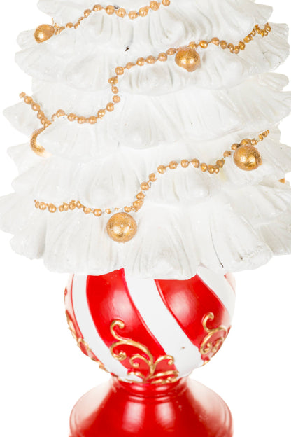 17" White Christmas Tree Accent