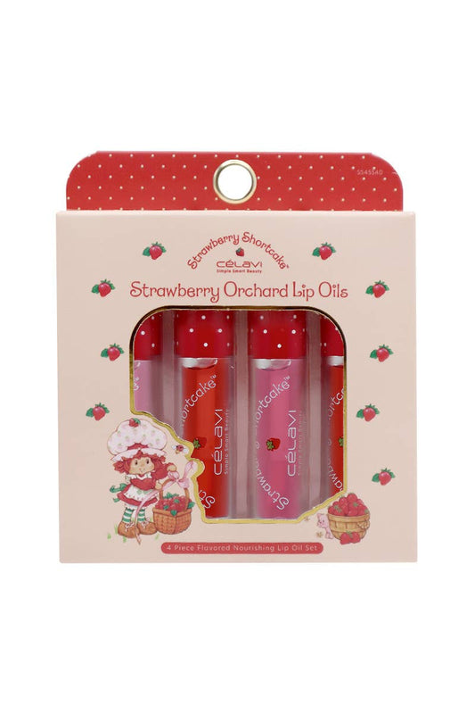 PINEAPPLE Beauty - Celavi SS45540 Strawberry Shortcake 4 pc Lip Oil Set - 12set