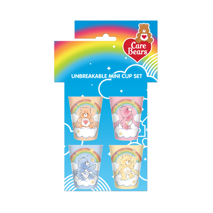 Care Bears Rainbow Set 4pc 1.5oz Plastic Mini Cup