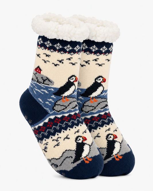 Puffin Winter Socks