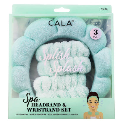 Spa Bubble Puffy Headband and Wristband Set
