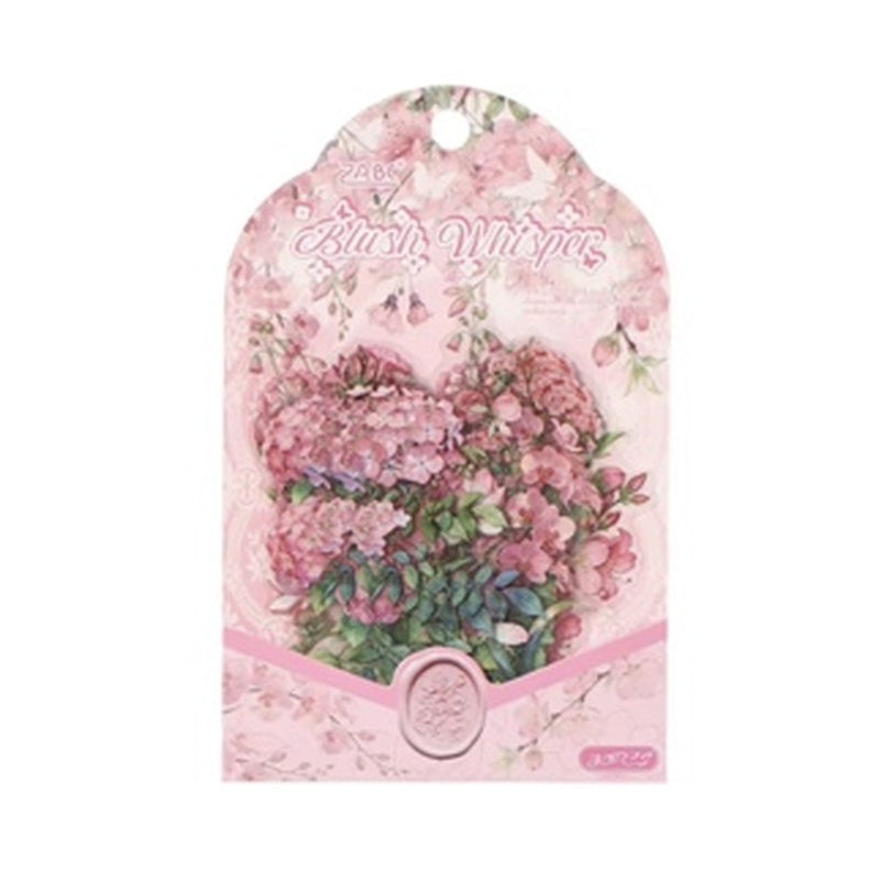 Soft Whispers of Pink Roses 30-piece sticker pack