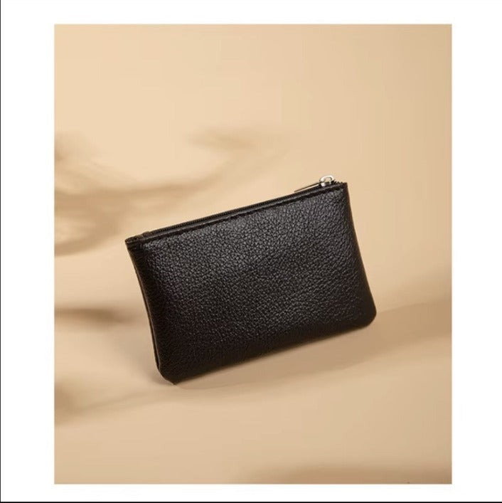 Mini textured zipper coin wallets