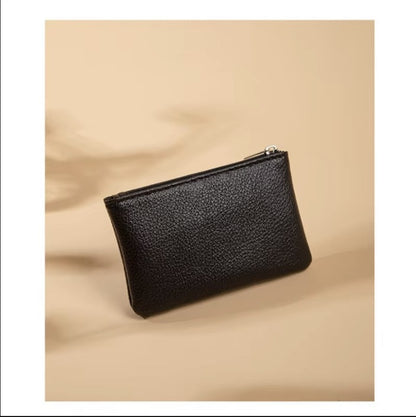 Mini textured zipper coin wallets