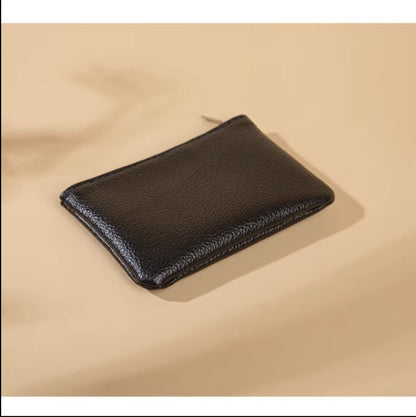 Mini textured zipper coin wallets