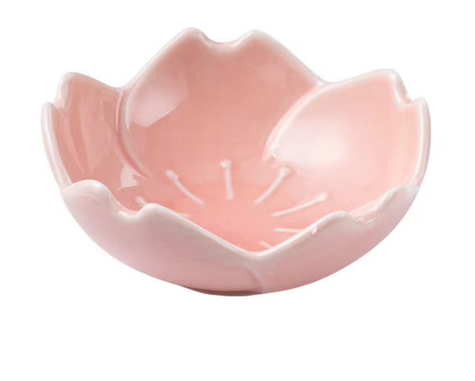 Pink sakura ceramic dish